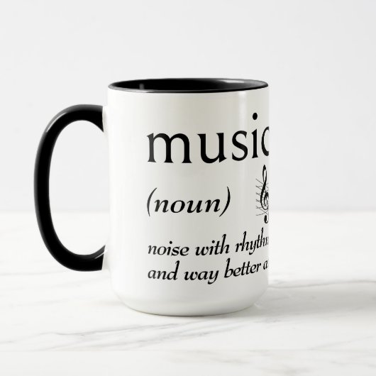MUSICの辞書的定義 マグカップ (左)