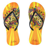 MUSICは魔法ビーチの最も強い型枠 ビーチサンダル (ソール)