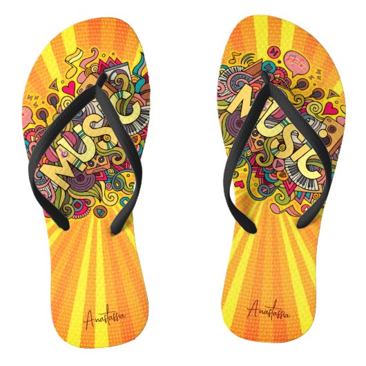 MUSICは魔法ビーチの最も強い型枠 ビーチサンダル (ソール)