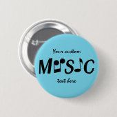 MUSICカスタムの色と文字 缶バッジ (正面&裏面)