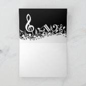 MUSIC先生のカスタマイズ可能なノートカード カード (内部)