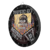 Music パーソナライズされた DJ Dartboard ダーツボード (正面右)