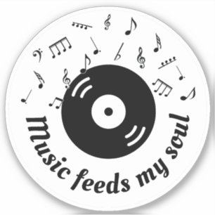Music 食べ物を与え My Soul Vinyl Album シール