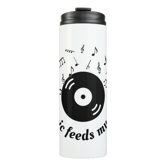 Music 食べ物を与え My Soul Vinyl Album タンブラー (正面)