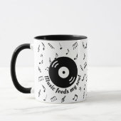Music 食べ物を与え My Soul Vinyl Album 2 Mug マグカップ (左)