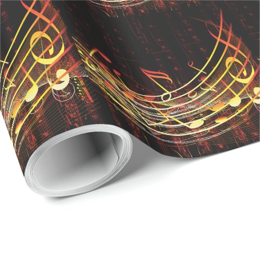 Music 4ラッピング紙 ラッピングペーパー (ロールコーナー)