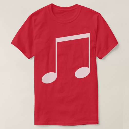 Music 8th Notes Tシャツ – 小プリント (デザイン正面)
