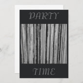 Music Albums/LPのパーティー時間招待状 招待状 (正面/裏面)