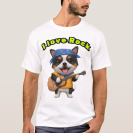 Music and canine style tシャツ