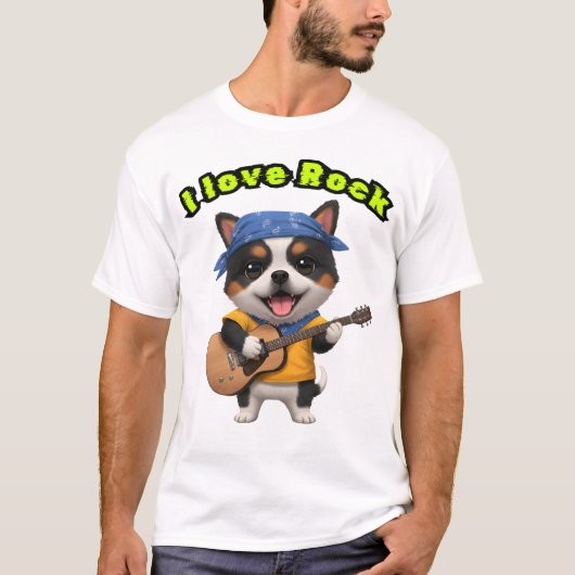 Music and canine style tシャツ (正面)