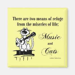 Music and Cats 2 - Schweitzer引用文 マグネット