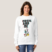 Music and Me white sweatshirt スウェットシャツ (正面フル)