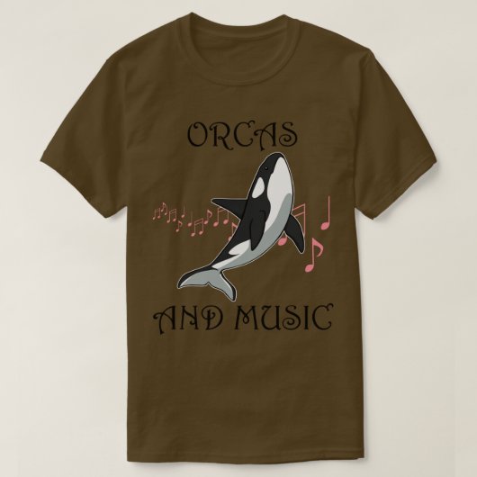Music and Orcas Musician Whale Ocean Sweatshirt  Tシャツ (デザイン正面)