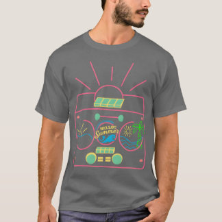 Music and summer family tシャツ
