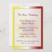 Music and Sunflowers結婚式招待状 招待状 (裏面)