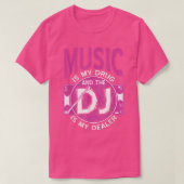 Music And The DJ Turntables Diskjockes  Tシャツ (デザイン正面)