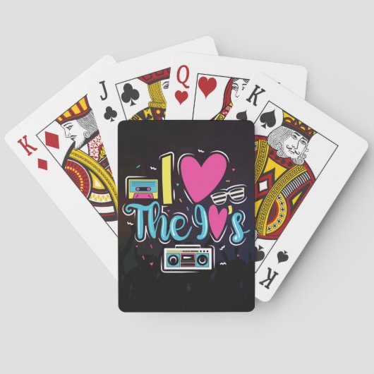 Music Art 90sレトロカセットパーティー トランプ (裏面)