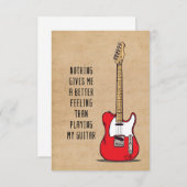 Music Art Nothing Gives Me A Better サンキューカード (正面/裏面)