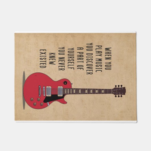 Music Art When You Play Music ドアマット (正面)