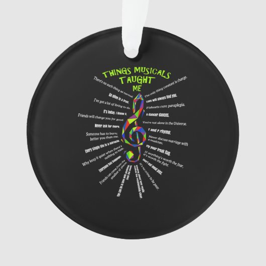 Music Atre Thingsミュージカル教え Me Actor 3 オーナメント (正面)