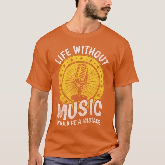 Music Band Piano Guitar family Tシャツ (正面)