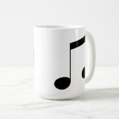 Music Beamノート コーヒーマグカップ (正面右)