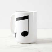 Music Beamノート コーヒーマグカップ (正面左)