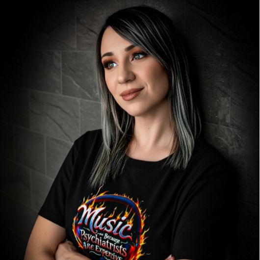 Music Because Psychiatrists Are Expensive  Tシャツ