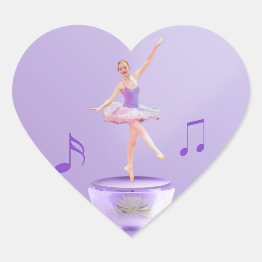 Music Box Ballerinaカスタマイズ ハートシール (正面)
