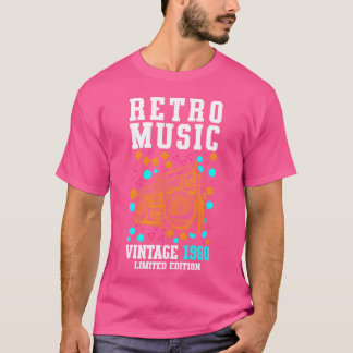 Music Cassette Year Audio girl Tシャツ