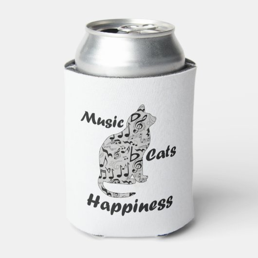 Music Cats Happiness -猫好きミュージシャン 缶クーラー (缶正面)