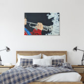 Music Challenges the Darkness キャンバスプリント (インサイチュ (寝室))