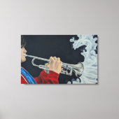 Music Challenges the Darkness キャンバスプリント (正面)