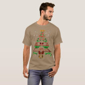 Music Christmasree Music Notesreble Clef Decor fri Tシャツ (正面フル)
