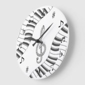 Music Clock ラージ壁時計 (傾斜)