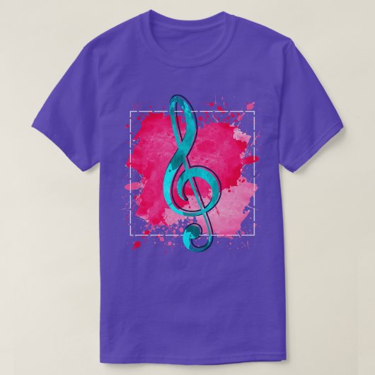 Music Composerギフトトレブルクレフ、 音符記号 Tシャツ (デザイン正面)