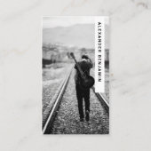 Music Composer写真QRコードの名刺 名刺 (正面)