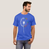 Music dandelion flower music notes gift tシャツ (正面フル)