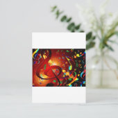 Music Destiny Song & Dance Notes楽器 ポストカード (スタンド正面)