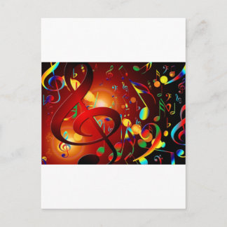 Music Destiny Song & Dance Notes楽器 ポストカード