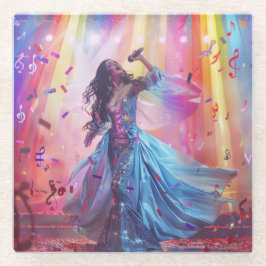 Music Digital Artとのステージ ガラスコースター