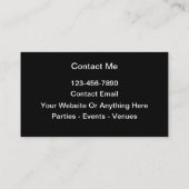 Music DJテーマクール名刺 名刺 (裏面)