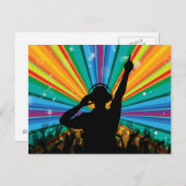 Music DJポストカード ポストカード (正面/裏面)