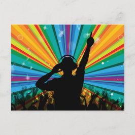 Music DJポストカード ポストカード