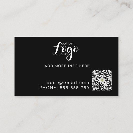 Music DJモダンパーティーコンサートスタイリッシュプランナー 名刺 (裏面)