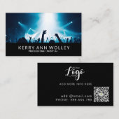 Music DJモダンパーティーコンサートスタイリッシュプランナー 名刺 (正面/裏面)