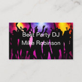 Music DJ For Hire カラフルパーティー・ダンサー 名刺 (正面)