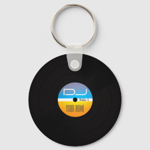 Music DJ stlye vinyl cover キーホルダー
