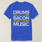 Music drums Bacon Tシャツ (デザイン正面)