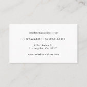 Music Eight Note Logo名刺 名刺 (裏面)